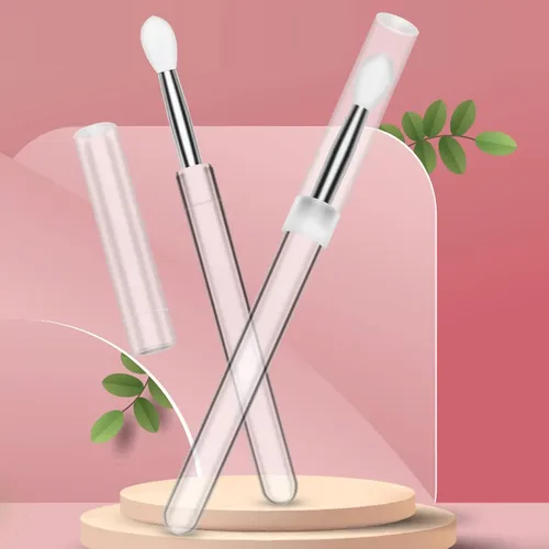 Pincel Para Labios, Aplicador De Lápiz Labial Con Cubierta,