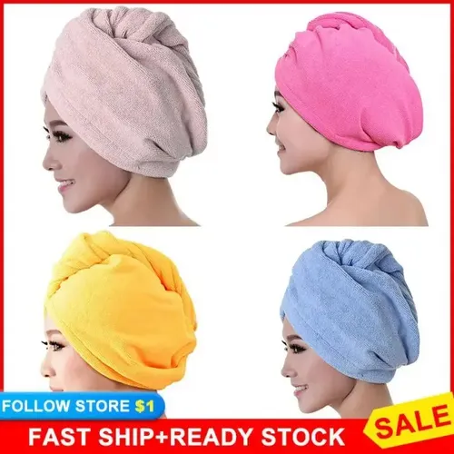 Gorro Cofia Toalla Magica Turbante Secador De Pelo Rapido