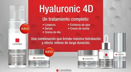 Kit Skincare Hyaluronic 4d Rutina Completa X5 Lidherma