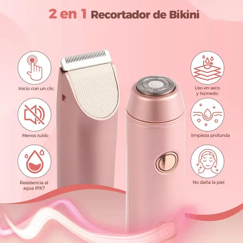 Depiladora Bikini For Mujer Doble Cabeza Eléctrica 2in1 Rt