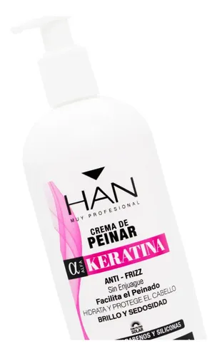 Han Crema Peinar Alfa Keratina Antifrizz 500g 500ml