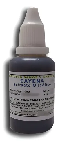 Cayena Extracto Glicólico 100grs