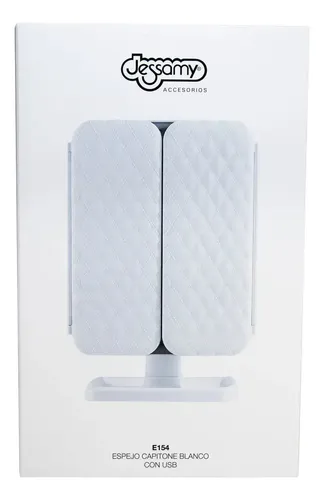Espejo Para Maquillaje Blanco Con Luz Led Carga Usb E154