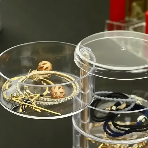 Organizador Maquillaje Acrílico Giratorio Cosméticos Make Up