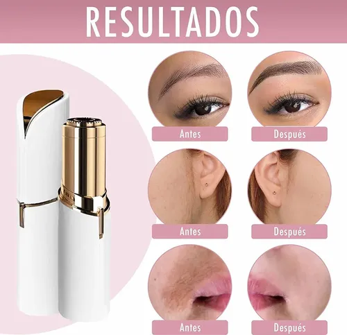 Depiladora Facial Blawless Removedor de Vello Rostro Recargable USB Blanco