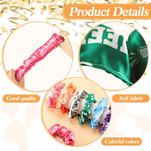 Colección De 16 Scrunchies Elásticos Para El Pelo Cheer Hana