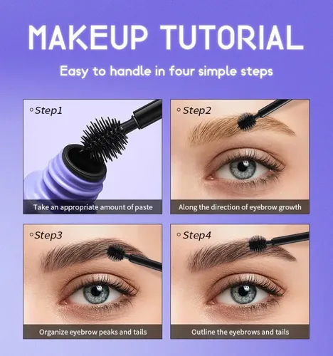 El Gel Para Colorear Cejas De Color Negro Intenso Define Y F
