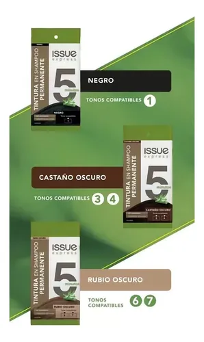 Pack Tintura En Shampoo Issue Express 5 Minutos Rubio Natura