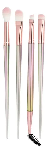 Set Brochas Maquillaje Ojos Sephora Cosmic Glow Tornasolado 4 Pzas