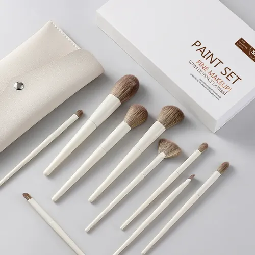 Set De 10 Brochas De Maquillaje
