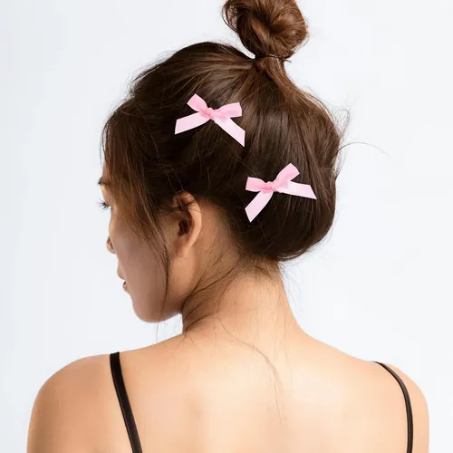 ..30 Pinzas Para El Pelo Con Forma De Pico De Pato: Lazo De  Rosa