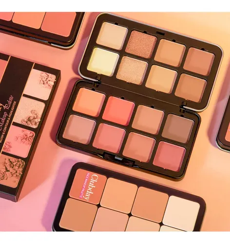 Paleta De Maquillaje De Contorno Con Iluminador De Rubor De  C004-003m