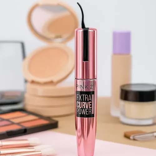 Mascara Pestañas Extra Curve Power C/ Arqueador Pink21 Color Negro