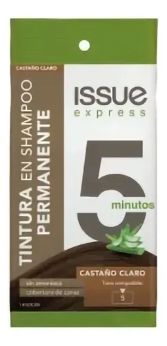 Pack Tintura Shampoo Issue Express 5 Minutos Castaño Claro