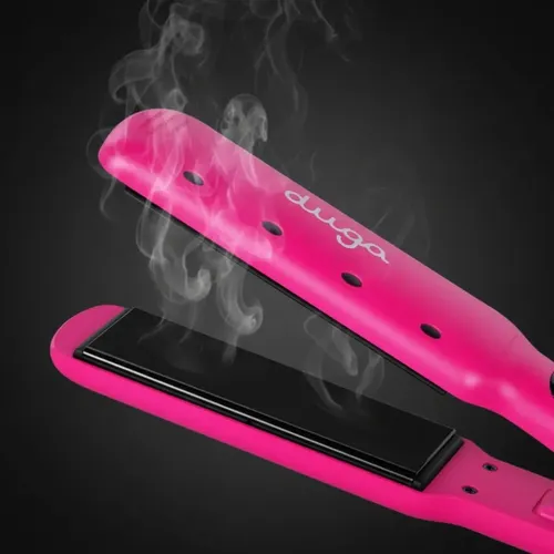 Plancha Para Cabello Humedo Y Seco Duga, Profesional 70 Watts D207 Color Rosa