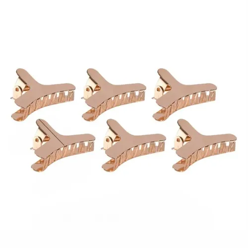 Set De 6 Broches De Pelo Color Beige/nude Accesorios Para Cabello