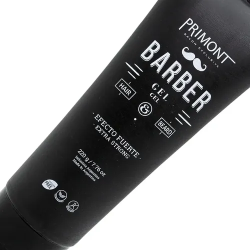 Primont Barber Gel Capilar Vegano Fijación Fuerte Pelo Local