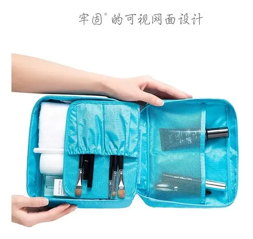 Neceser Bolso Porta Cosmeticos Organizador Maquillaje Baño Color Rosa