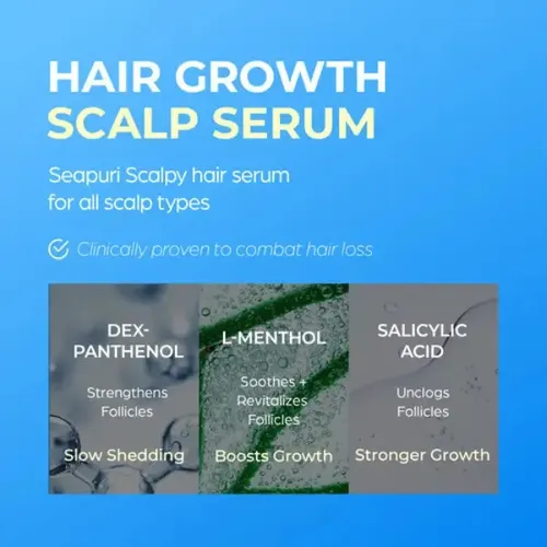 Sérum Scalpy Crecimiento Capilar Masajeador Ácido Salicilico