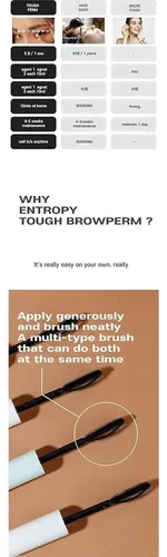 Kit De Laminado De Cejas Entropy Tough Brow Lift, 24.9 G