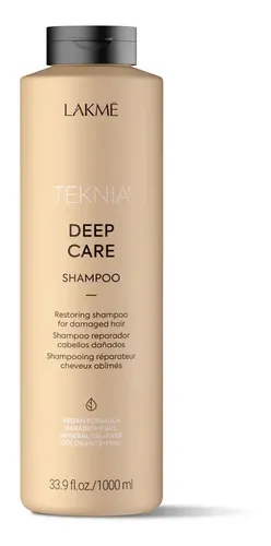 Shampoo Reparador Capilar Lakme Teknia Deep Care 1L