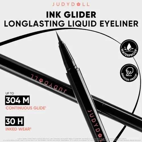 Eyeliner Líquido Waterproof Ink Glider 30h Judydoll