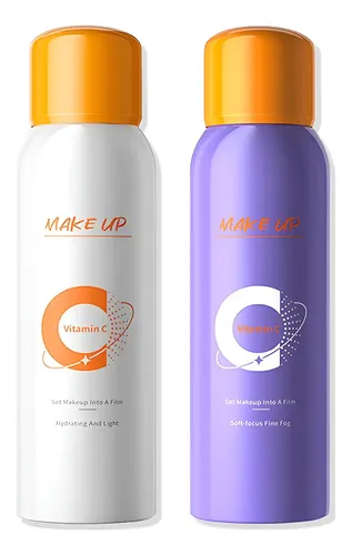 Set 2 Sprays Fijadores De Maquillaje Piel Mate Y Brillante