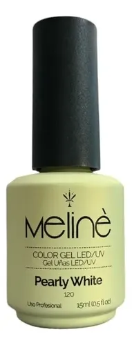 Meline Esmalte Semipermanente Gel Led/uv 120 Pearly White