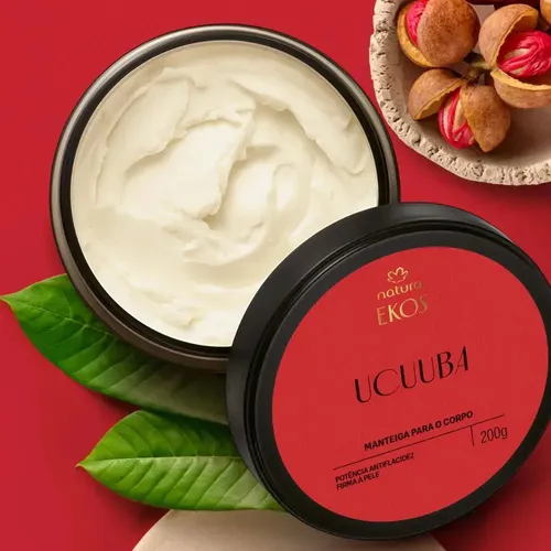 Manteca hidratante corporal Natura Ekos Ucuuba para piel seca, 200 g