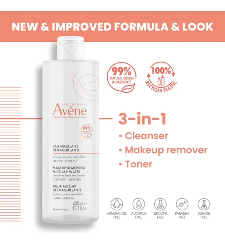 Agua Micelar Avène Limpiadora 3en1 500ml