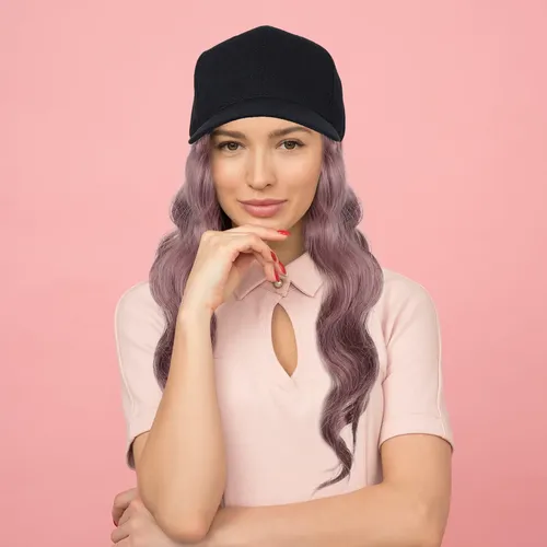 Gorra De Béisbol Con Extensiones De Cabello: Sombrero, Peluc