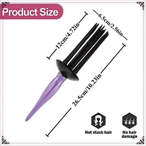 Cepillo Neuvikter Para Cabello 17 Dientes Definidor De Rizos
