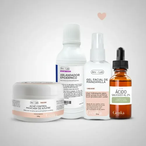 Kit Skincare Piel Grasa Con Acné Con Máscara Azufre Arvensis