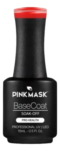Pink Mask Semi Base Coat + Color Red Velvet X 15 Ml Color Rojo