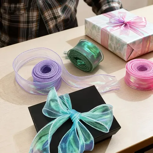 8 Rollos De Cinta Brillante Para Envolver El Pelo, Regalo, D