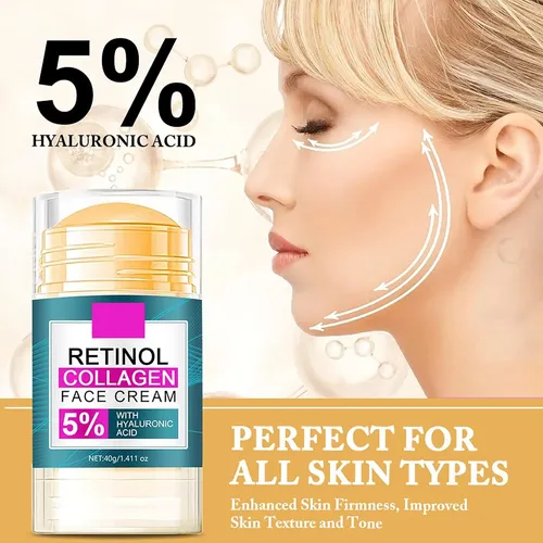 Barra Facial De Colágeno Con Retinol, 5% Ha, Reafirmante Ant