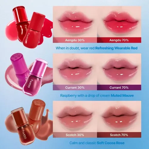 Fwee 3d Gloss Voluminizador 70% K-beauty 04 Red Aengdu