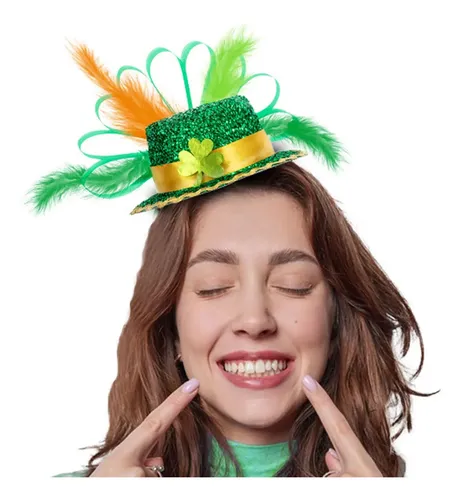 Diadema De San Patricio Aro De Pelo Verde Para Accesorios De
