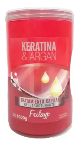 Kit Shampoo Acondicionador Mascara Frilayp Keratina Argan 1l