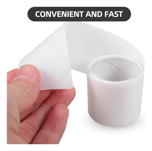 White Fiber Nail Wraps Adhesive Nail Art Tape Protector