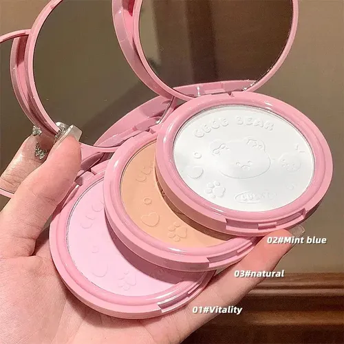 Polvo Compacto Fijador Sellador De Maquillaje Gege Bear