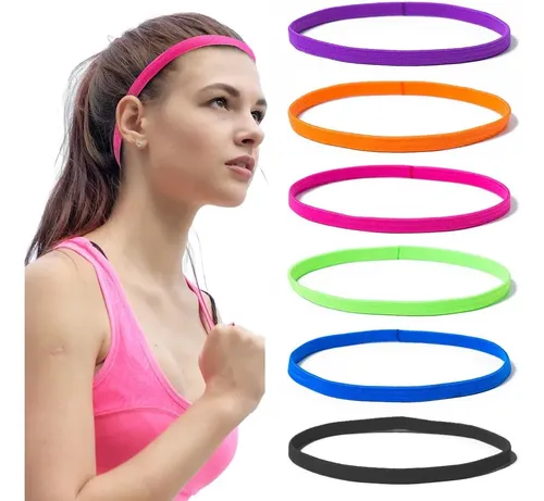 6 Diademas Deportivas Colores