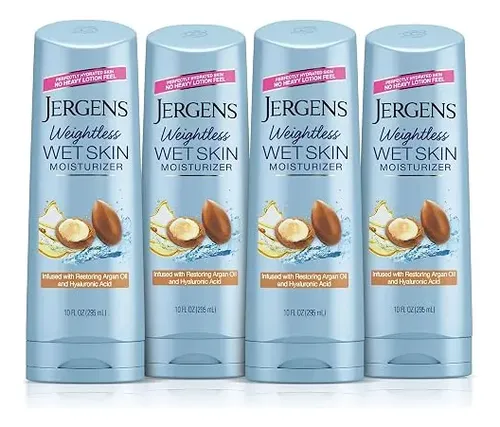 Jergens Locion Ducha Piel Seca Piel Mojada Aceite Argan