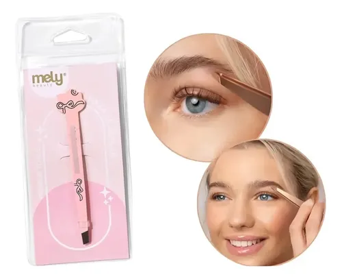 Pinza Para Depilar Cejas X1 Uni Mely Beauty Rosa Coquette