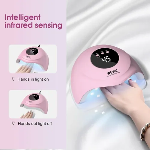 Lámpara Uv Led Wevili 72w Para Uñas De Gel Con Sensor Y