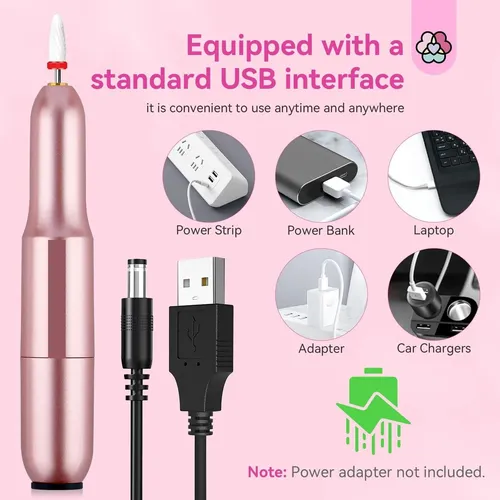 Taladro De Uñas Eléctrico Profesional: Lima De Uñas