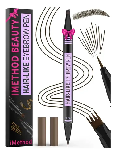 Imethod Lápiz 2 En 1 Para Cejas Black Brown