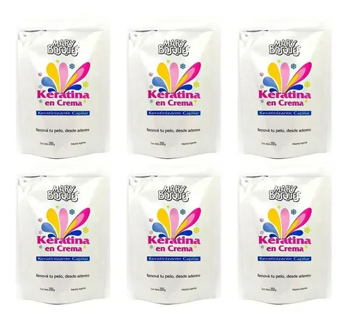 Mary Bosques Keratina En Crema Doypack X 250 G X 6 Unidades