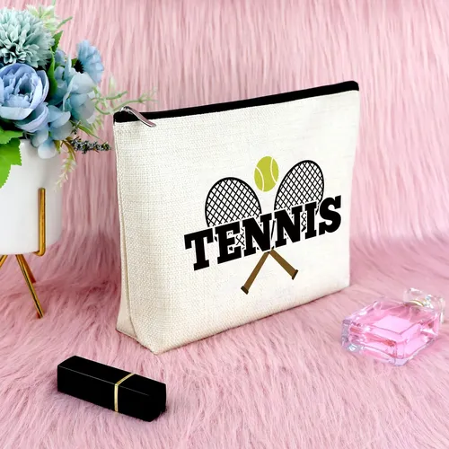 Bolsa De Maquillaje Sfodiary Para Amantes Del Tenis, Regalo