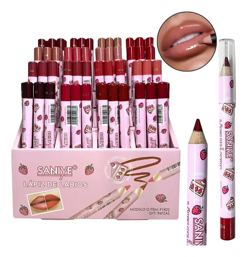 Lápiz Delineador Labios Saniye P1832 Acabado Mate Larga Duración Claro